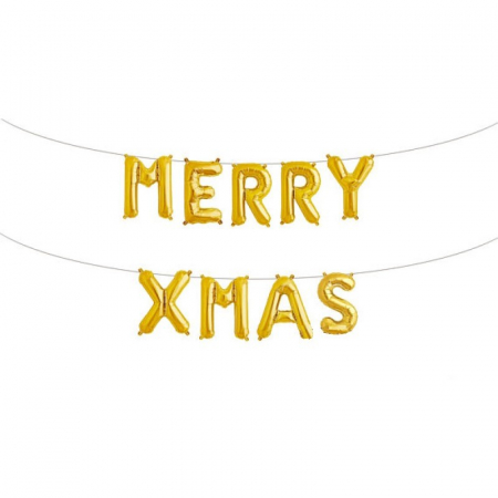 Set baloane folie - Set baloane folie Merry Xmas 80 cm