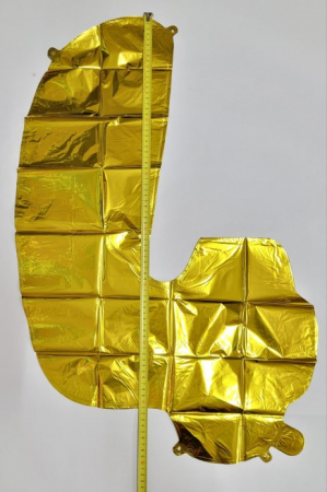 Set Baloane folie Revelion la multi ani 2024 auriu [6]