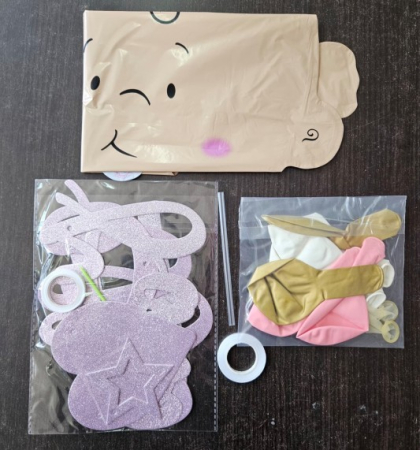 Set baloane Hello Baby fetita 10 buc [1]