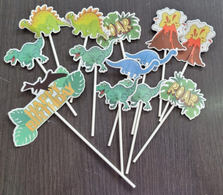 Set decor petrecere Dinozauri baloane si accesorii 38 buc [2]