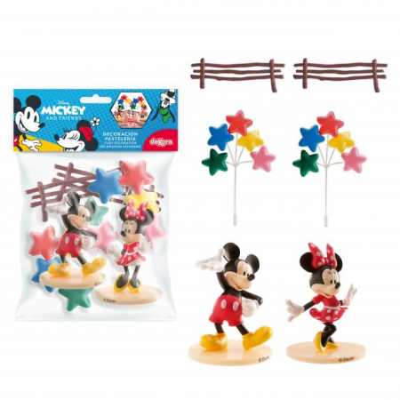 Set decor tort plastic Mickey & Minnie 6 buc [2]