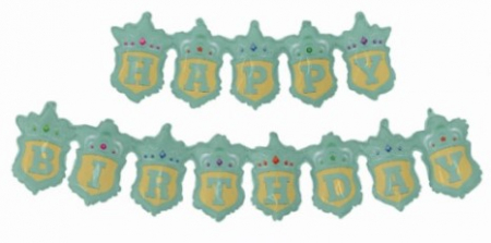 Promotii - Set ghirlanda baloane Happy Birthday albastru