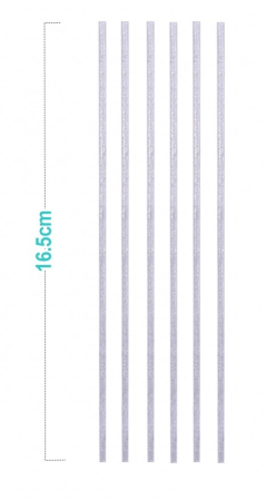 Set lumanari tort 16.5cm argintii 16buc [1]