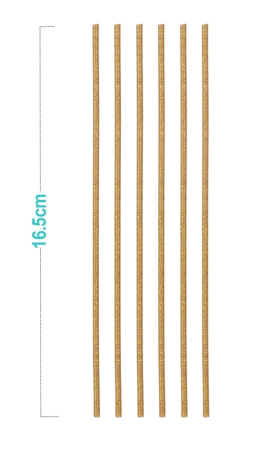 Set lumanari tort 16.5cm aurii 16buc [1]