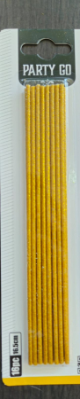 Set lumanari tort 16.5cm aurii 16buc [3]