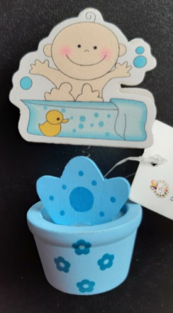 Suport poze bebe albastru 10 cm [5]