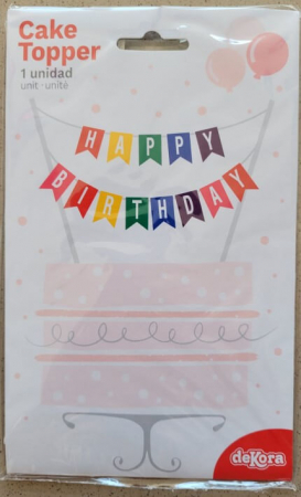 Topper carton banner Happy Birthday stegulete [5]