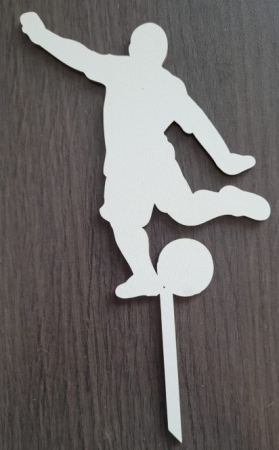 Topper de tort lemn fotbalist 14 x 12 cm [4]