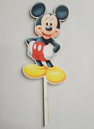 Decor tort lemn Mickey Mouse 13 x 7 cm [3]