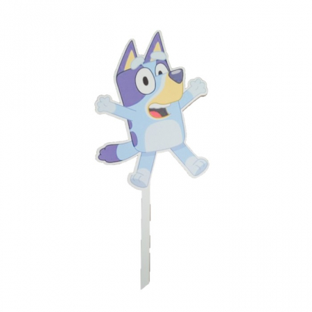 Bluey - Topper / decor tort lemn Bluey 14 x 12 cm