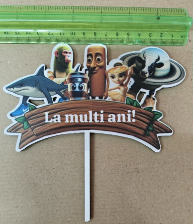 Topper lemn Brainrot 15 x 7 cm [4]