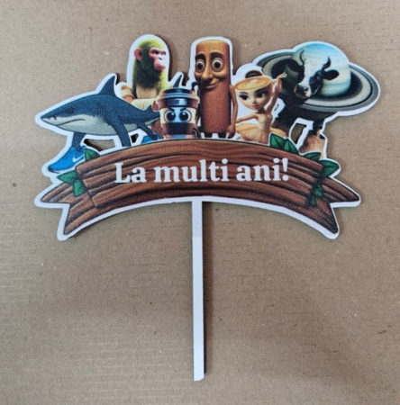 Topper lemn Brainrot 15 x 7 cm [2]