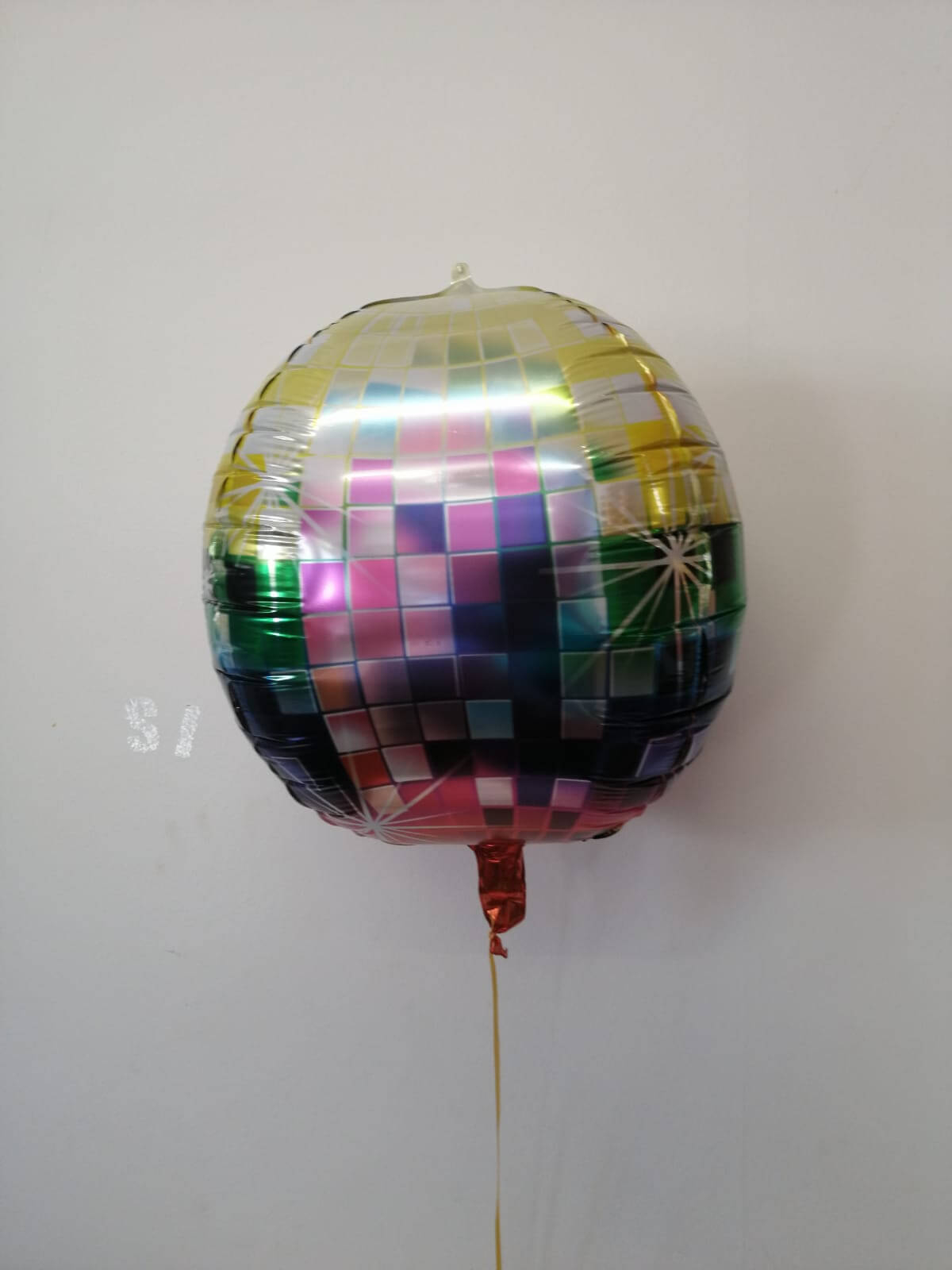 Balon folie sfera orbz multicolor disco 55cm Umflat cu heliu