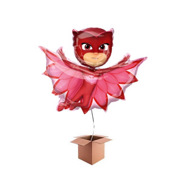 Balon folie supershape Bufnita PJ Mask 94 cm Umflat cu heliu