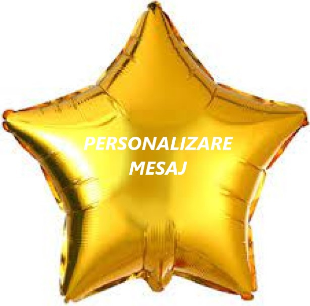 Baloane folie stele personalizate 45cm Auriu inchis