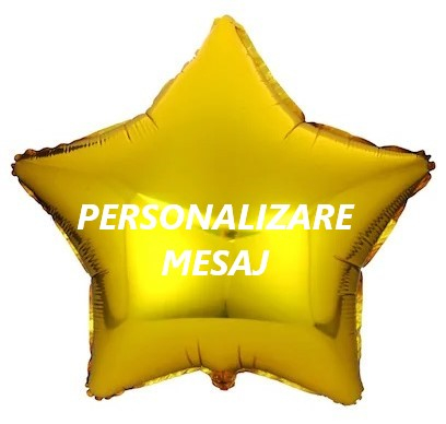 Baloane folie stele personalizate 45cm Auriu deschis