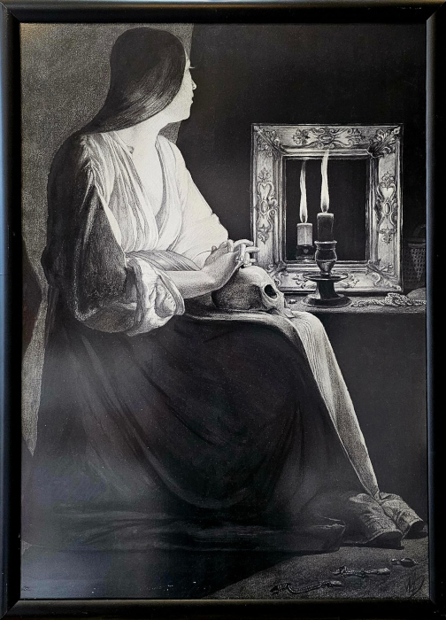„Magdalena cu lumânarea” original: La Madeleine à la veilleuse GRAFICA [4]
