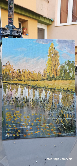 LAKE AUTUMN - TOAMNA PE LAC -  TABLOURI OFERTA VERII!! -50%! ORIGINAL WORK [2]