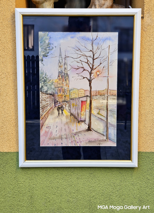 Piata Balcescu Timisoara - aquarela [2]
