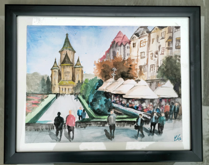 Pe Centru, Timisoara - aquarela [2]