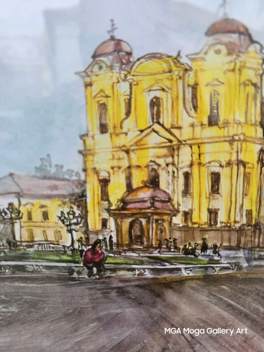Timisoara  Unirii Plazza - Aquarelle [3]
