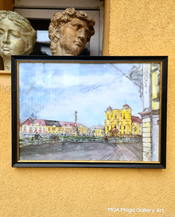 Timisoara  Unirii Plazza - Aquarelle [2]