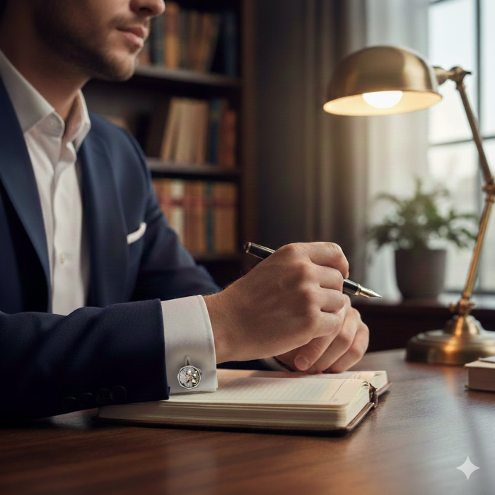 Butoni eleganți hexagonali cu mecanism de ceas – Artmyway [2]