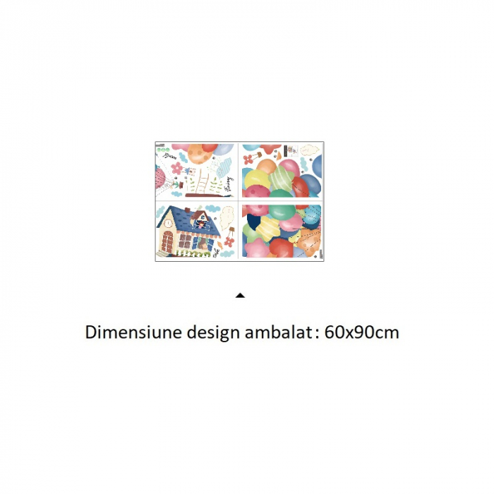 Sticker Casuta Zburatoare - Colectia DecoArt Stickers [6]