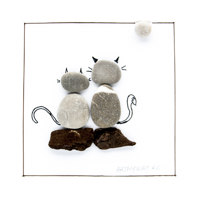 Tablou ZEN Cats - Colectia Pebble Art [3]