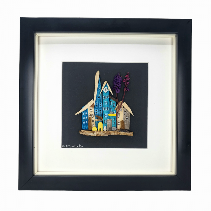 Tablou Living in the City - Colectia Pebble Art [3]