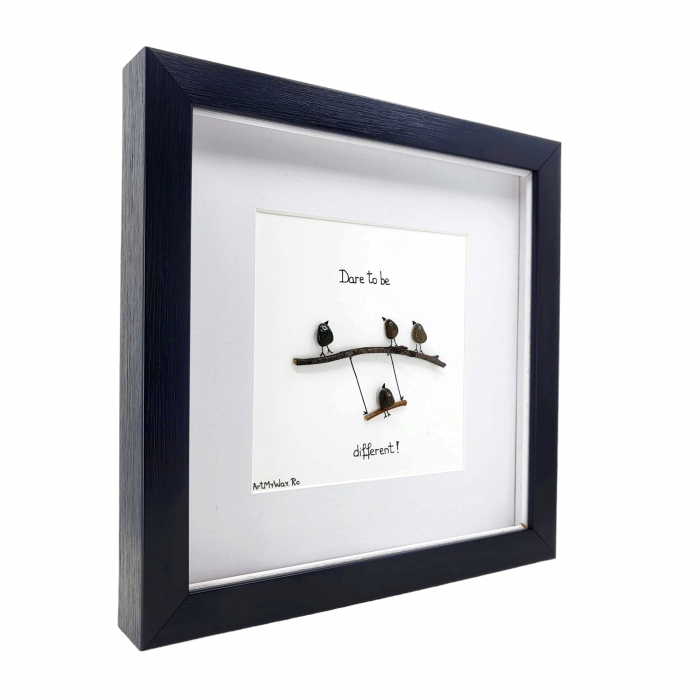 Tablou Dare to be Different (v2) - Colectia Pebble Art [2]