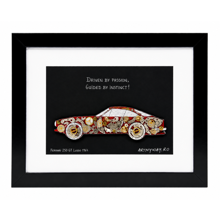 Tablou Ferrari 250 GT Lusso 1964 „Driven by Passion" Handmade | ART my Cars | ArtMyWay.ro [3]