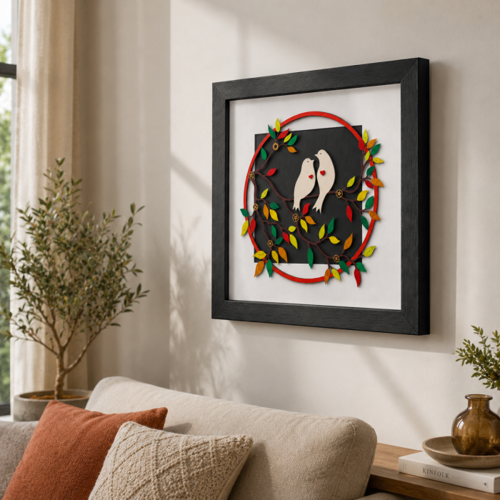 Tablou Rainbow Tree Copacul Curcubeului Handmade SteamWall Piese Ceas ArtMyWay Romania [3]