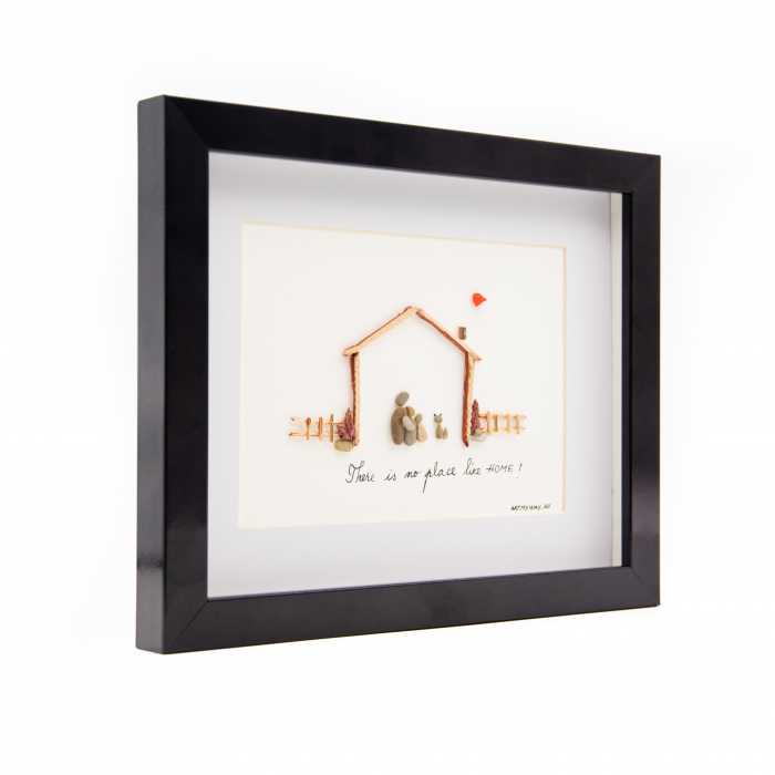 Tablou THERE IS NO PLACE LIKE HOME - Colectia Pebble Art [2]