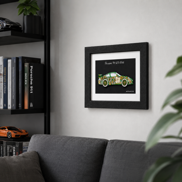 Tablou Porsche 911 GT3 RS40 handmade piese metalice ART my Cars ArtMyWay [3]