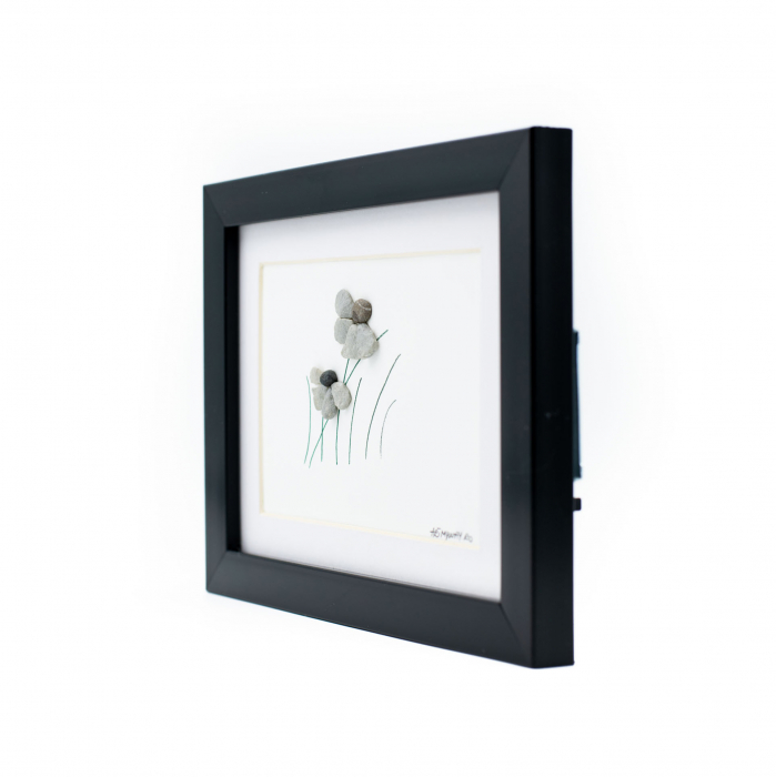 Tablou Windy Days Alb - Colectia Pebble Art - EDITIE LIMITATA [3]
