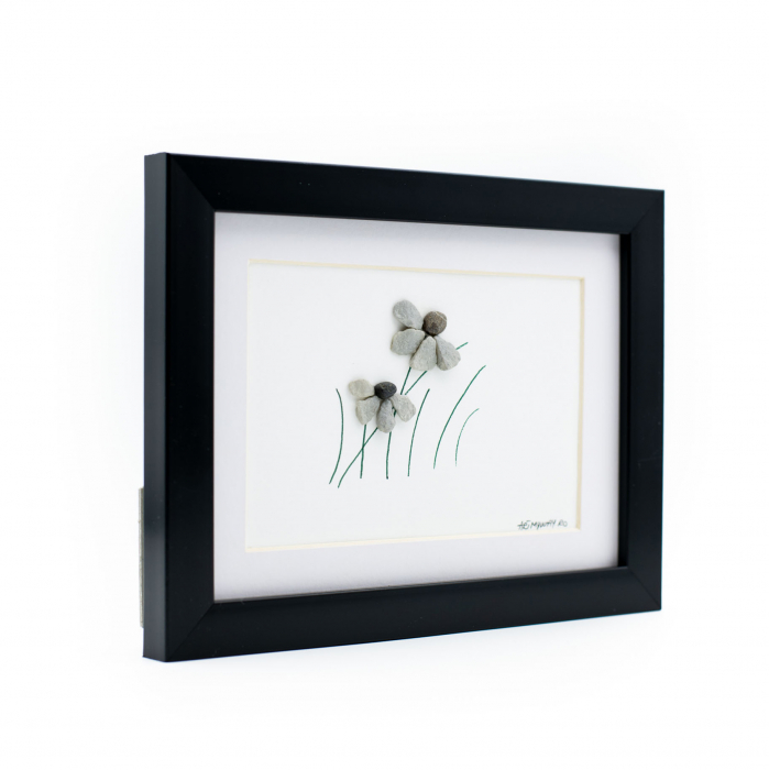 Tablou Windy Days Alb - Colectia Pebble Art - EDITIE LIMITATA [2]