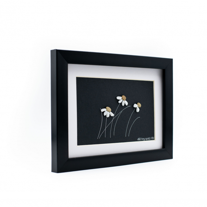 Tablou Windy Days - Negru - Colectia Pebble Art [2]