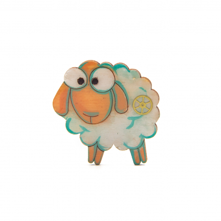 Broșe - Brosa Lemn Cloudy Dolly