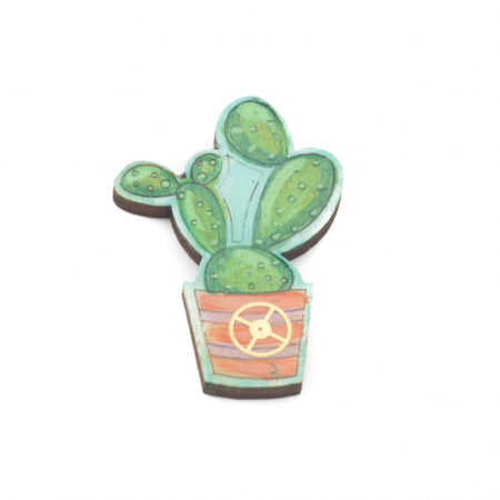 Broșe - Brosa Lemn Cactus