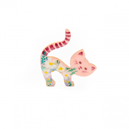 Art Painting - Brosa LEMN Pink Kitten - Floral