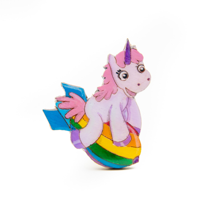 Power of Colour - Brosa Lemn Unicorn - Riding the RAINBOW