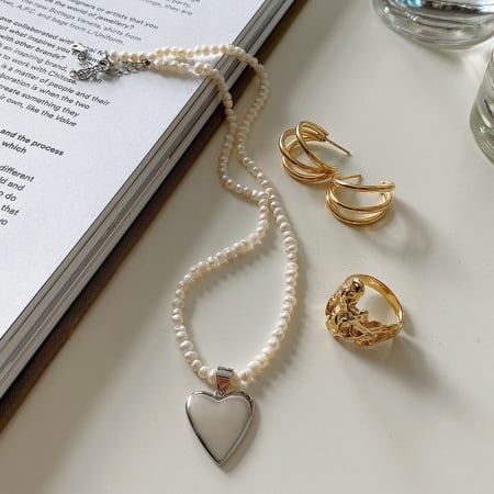 Colier Pearly Heart - Argint 925 [2]