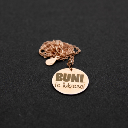 Colier BUNI, TE IUBESC - Argint 925 placat cu aur [4]