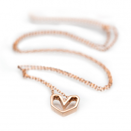 Colier 'Pink Heart' Argint 925 [1]