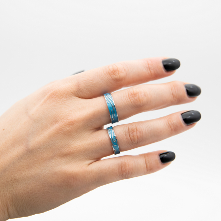 Inel Argint 925  MERMAID ' Aquamarine ' [4]