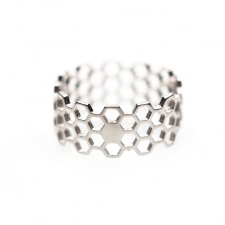 Inel Honeycomb Argint 925 [3]