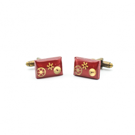 Butoni LEMN Red Passion – dreptunghi [2]