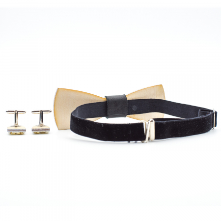Set Papion & Butoni Alb Statement [3]