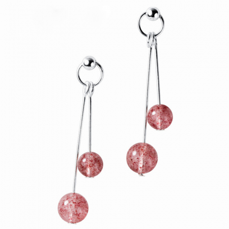 Cercei - Set Cercei STRAWBERRY - Argint 925